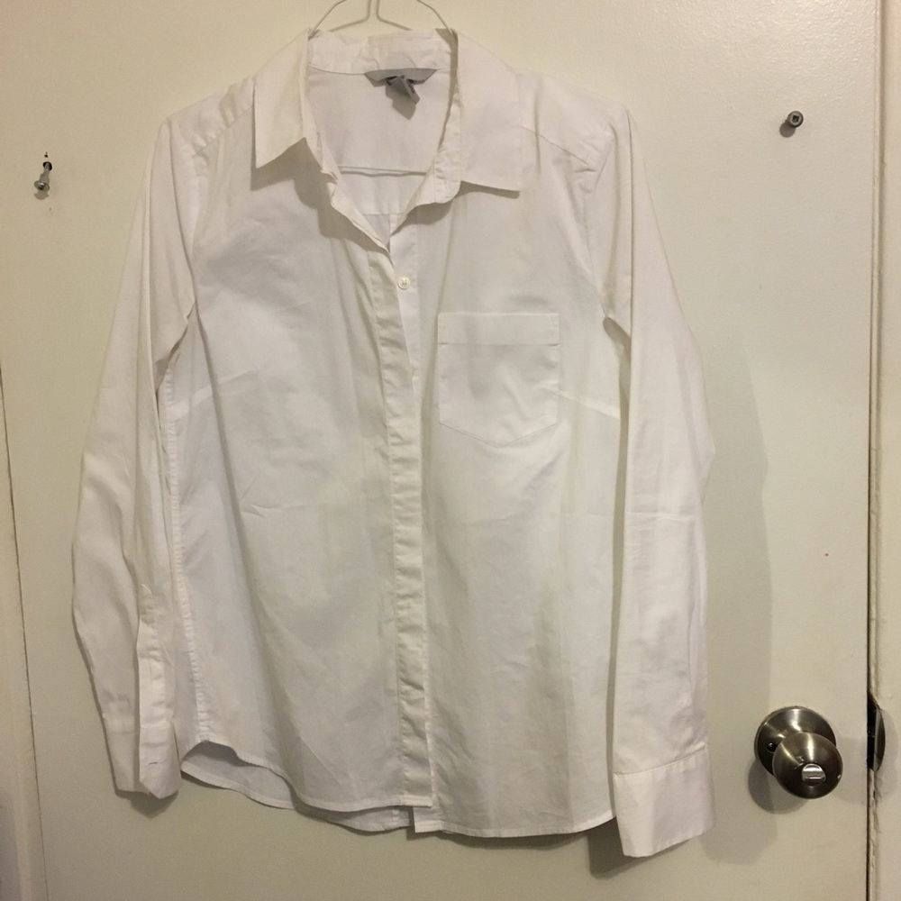 H&M White Button down shirt